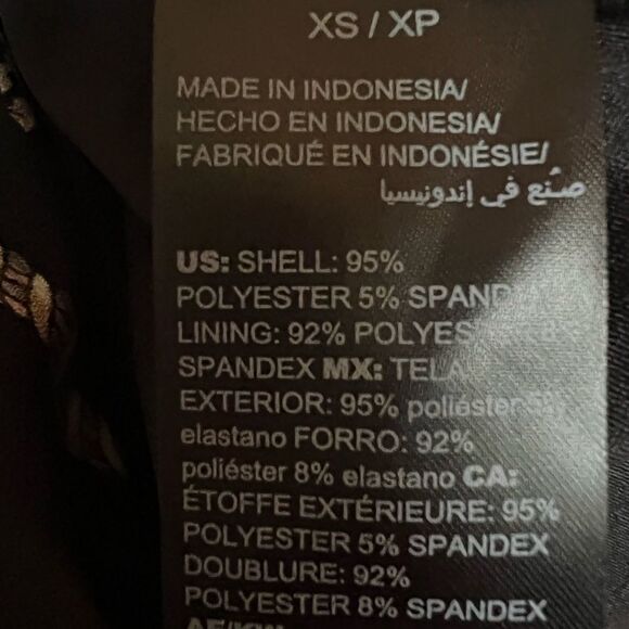 NWT🏷 WHBM Keepsake Black Key & Tassel Ruched Short Sleeve Blouse Top XS - Picture 6 of 6